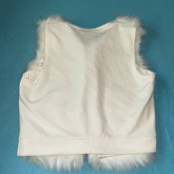 JENNIFER LOPEZ Ice Angel vest long faux fur size M - Picture 3 of 11